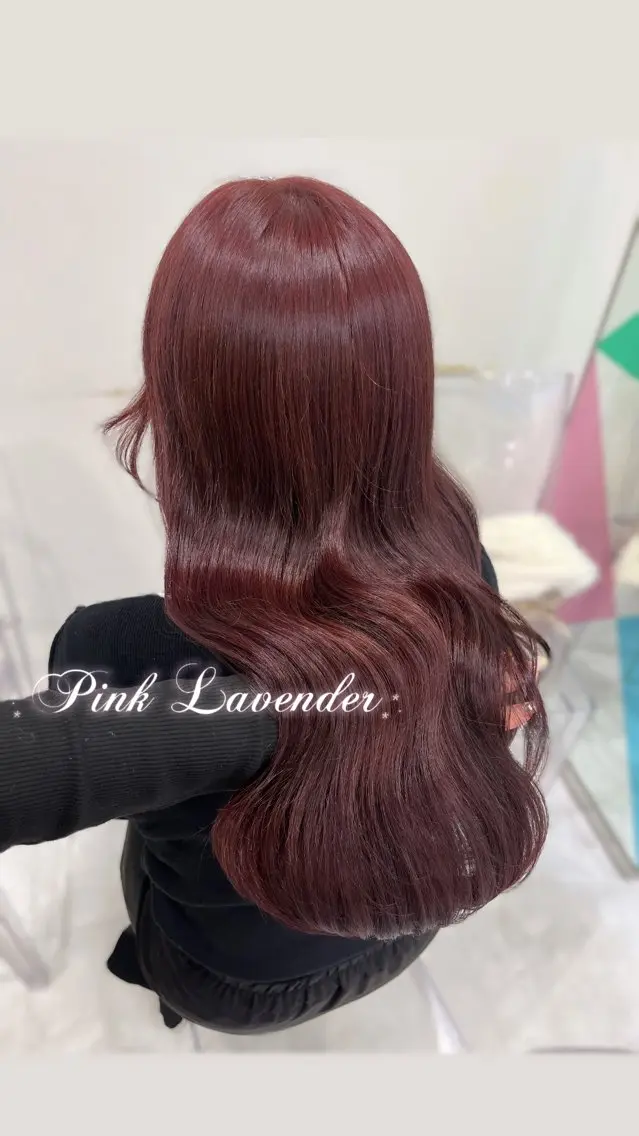 ロング カラー ヘアカラー トリートメント ヘアセット ガーリー♡女の子っぽ ヘア♡ピンクカラー♡のヘアスタイル