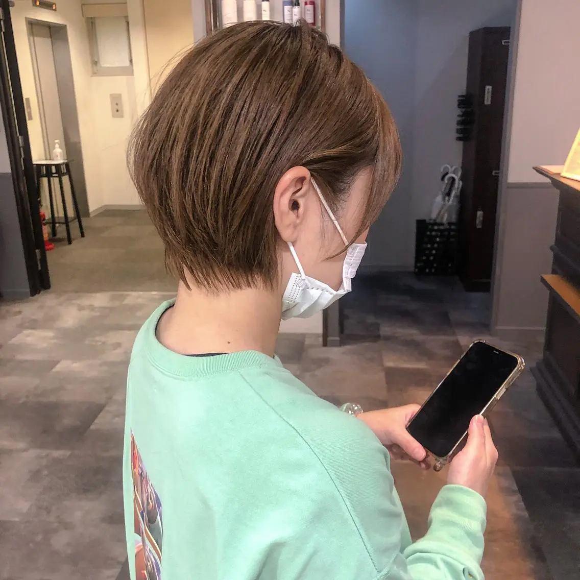 ショート カット ヘアカラー ショート・ボブ🍎 ナカノユウキのヘアスタイル