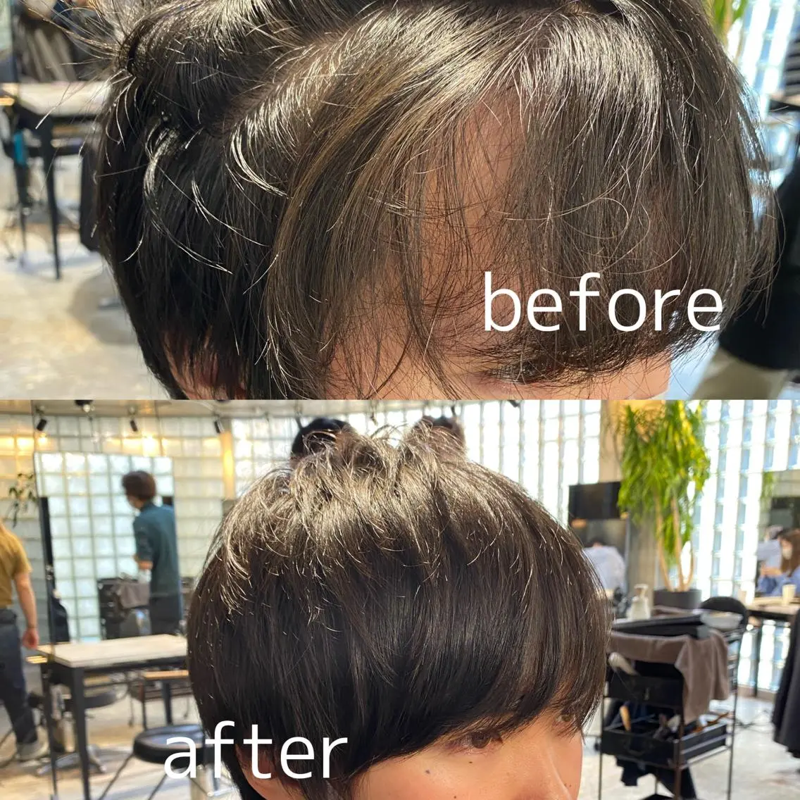 ショート 縮毛矯正 籠倉 蓮のヘアスタイル