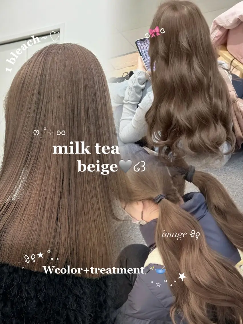 カラー カット ヘアカラー トリートメント 透明感ベージュ🎀 Anju/渋谷🎀のヘアスタイル