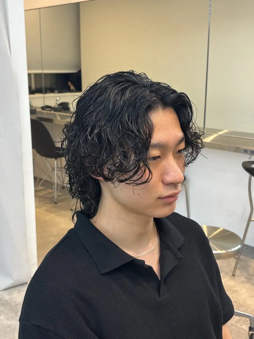 パーマ メンズ カット パーマ トリートメント fifth深山 洋夢のヘアスタイル