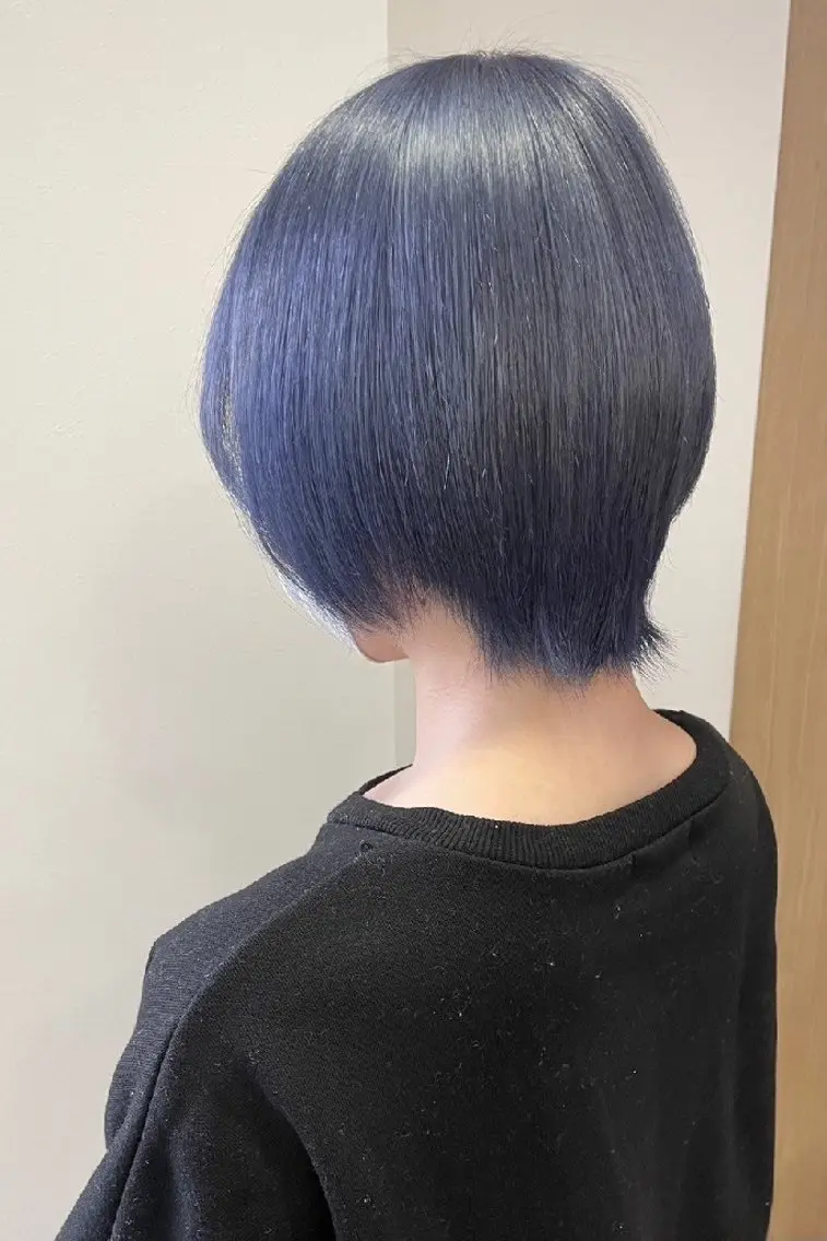 ショート カラー ヘアカラー ボブパーマ/メンズ カワカミサトミ🐨のヘアスタイル