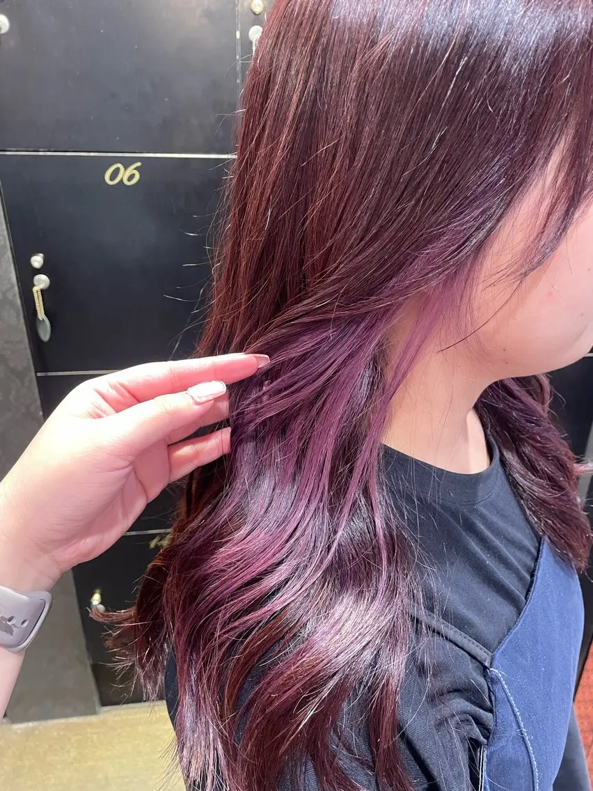 ロング カラー ヘアカラー トリートメント 💞暖色カラー 💞risaのヘアスタイル