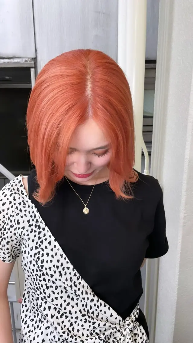ミディアム カット ヘアカラー トリートメント 具志堅 良のヘアスタイル