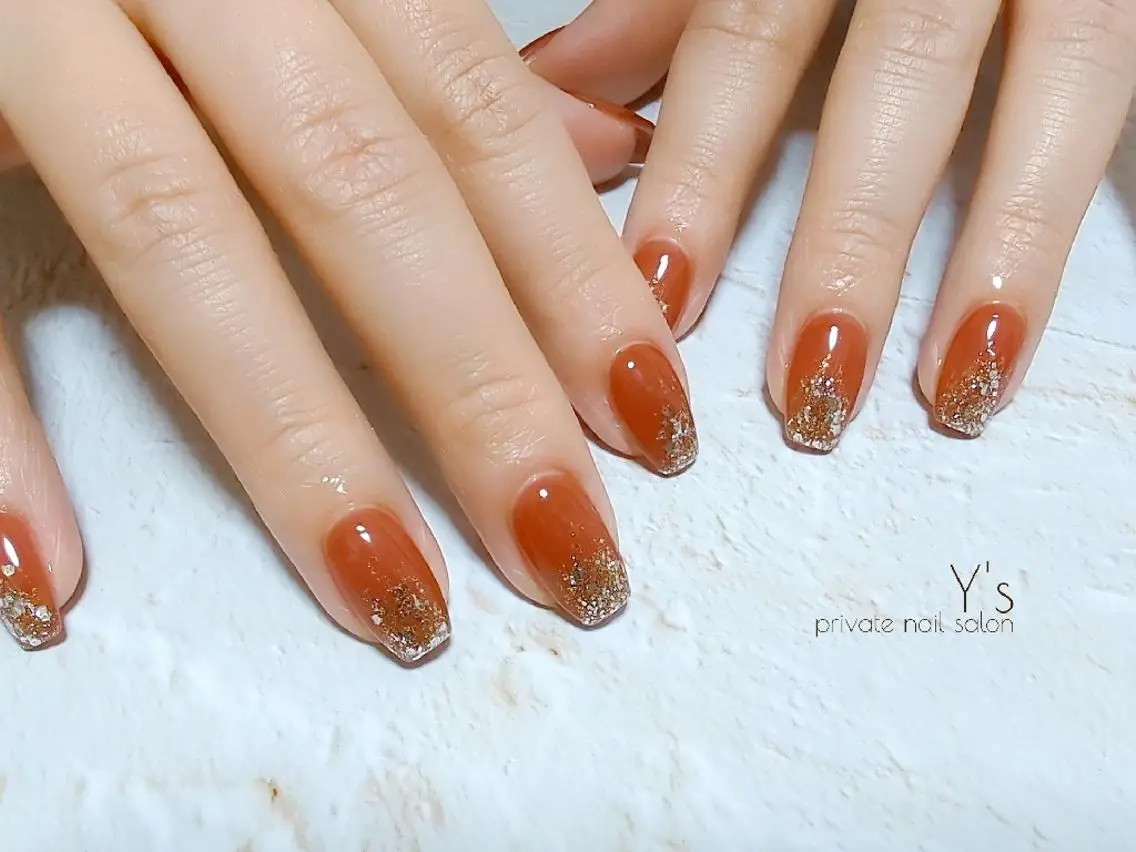 ネイル ラメ(グリッター) ハンドネイル YUMI NAGAI  のネイルデザイン