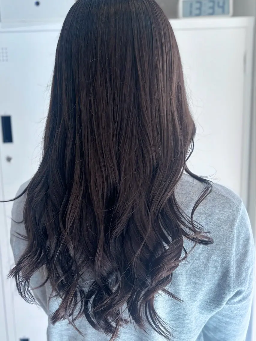 ロング カラー 透明感カラー イルミナカラー newi京橋 yukaのヘアスタイル
