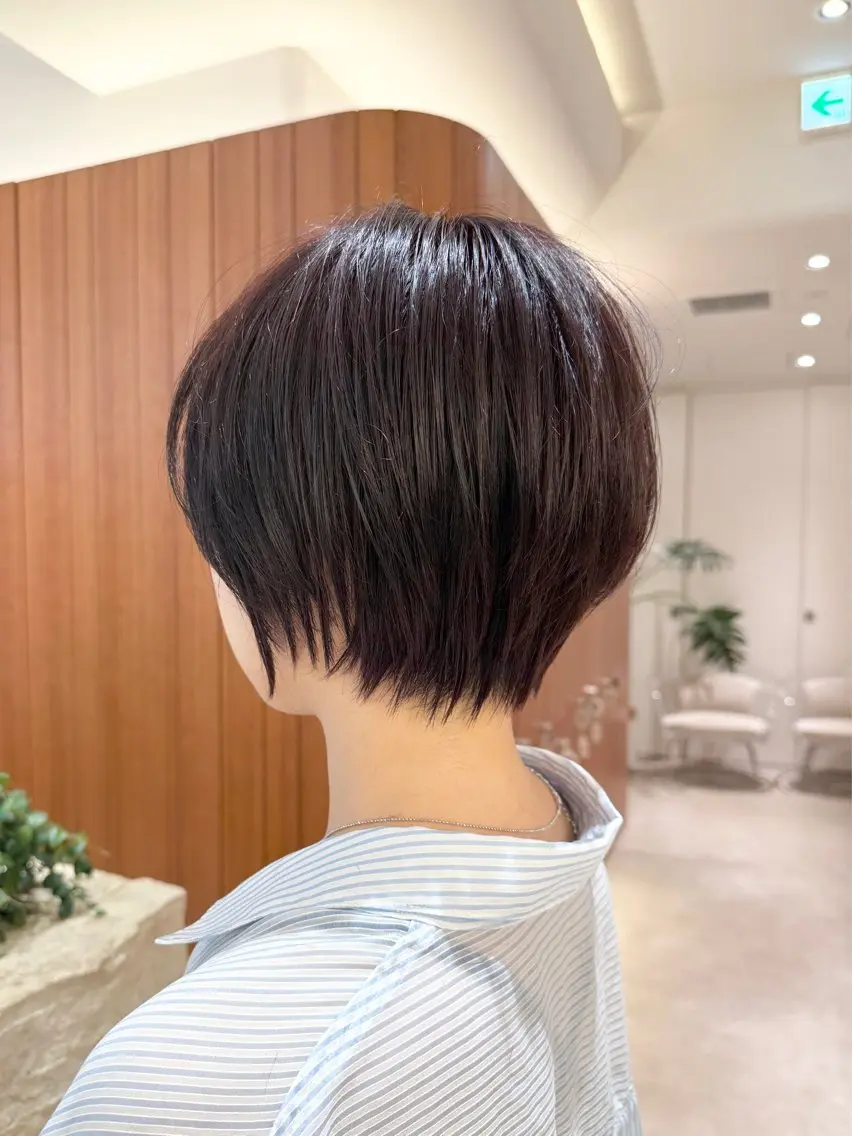ショート ショートボブ ショートレイヤー ハンサムショート 丸みショート ボブ カット 【渋谷】ボブ・ レイヤーボブ特化✂︎のヘアスタイル