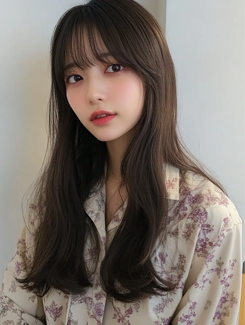 ロング カット ヘアカラー 大谷 海愛のヘアスタイル