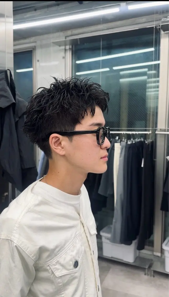 パーマ メンズ カット パーマ 小川 廉太朗のヘアスタイル