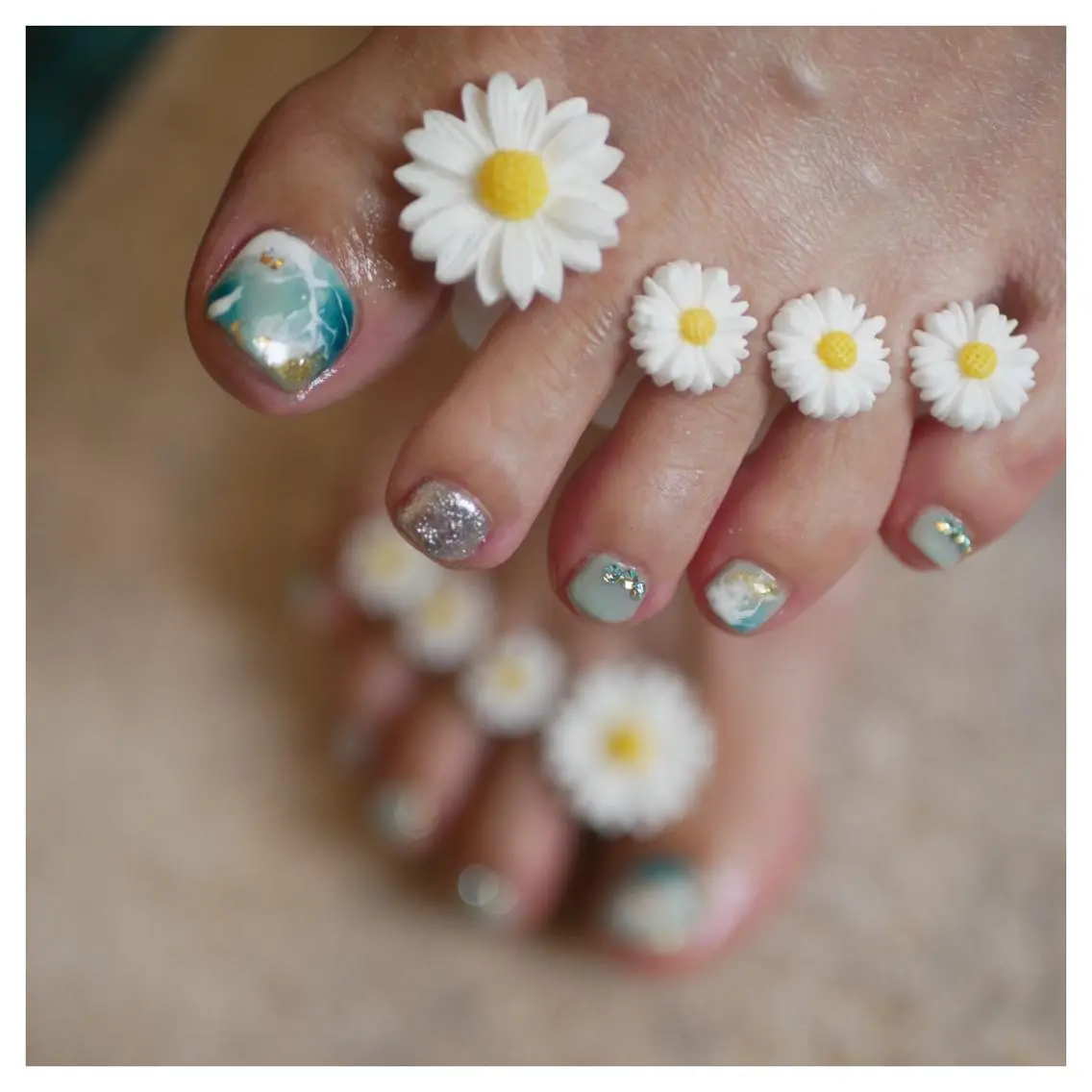 ネイル 水色 Nail salon Rilaのネイルデザイン