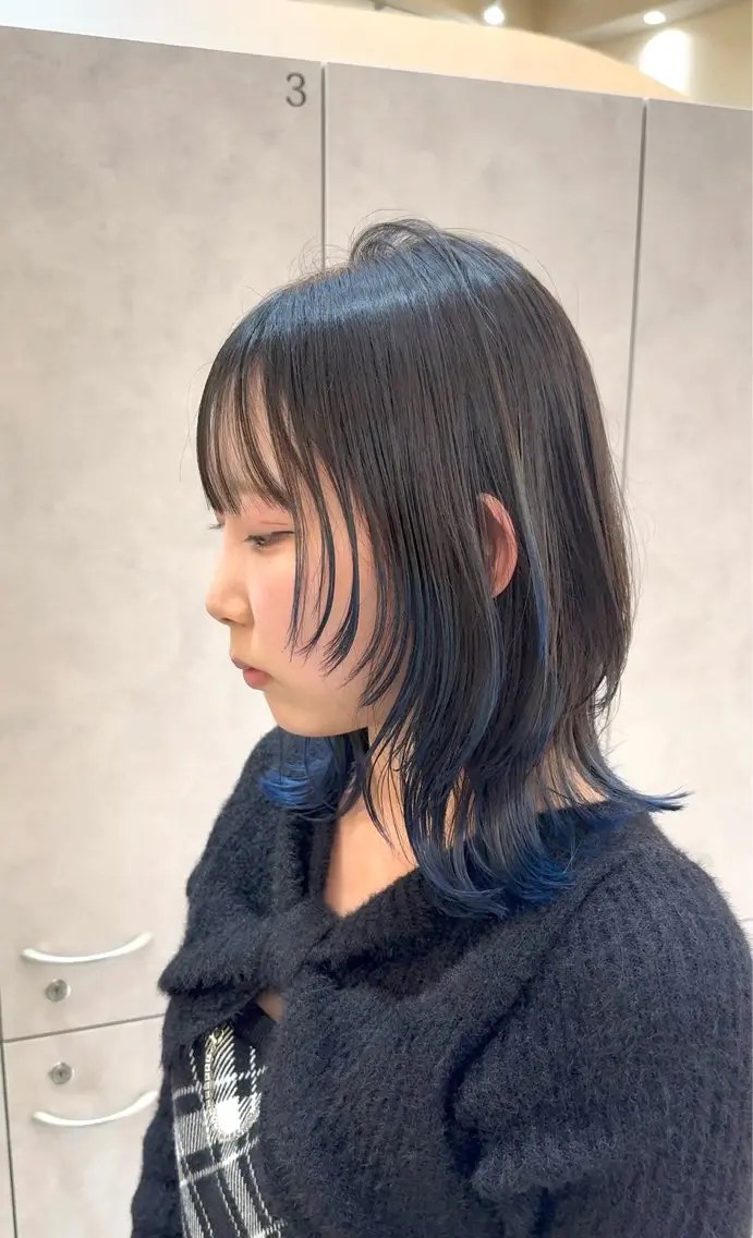 ミディアム 園田奈津 ボブ・レイヤーカットのヘアスタイル