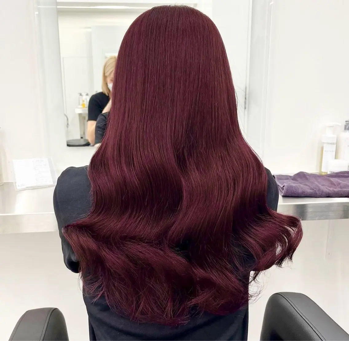 カラー 🍒ブリーチなし🍒 暖色🍒YUUNAのヘアスタイル