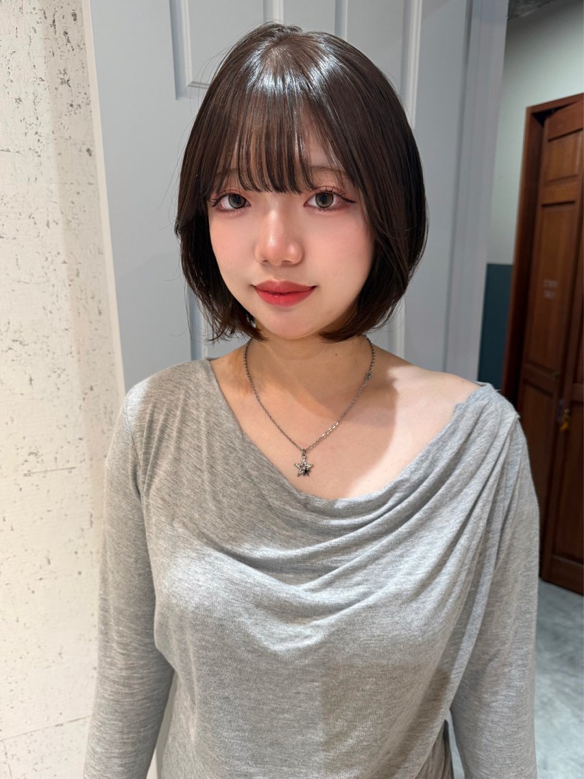 ショート カラー 透明感カラー カット ヘアカラー トリートメント mai / linoah˚✧のヘアスタイル
