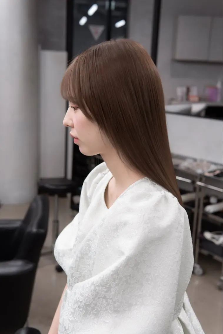 ロング ヘアカラー トリートメント 無料27日カット／ 髪質改善／角田 龍汰のヘアスタイル