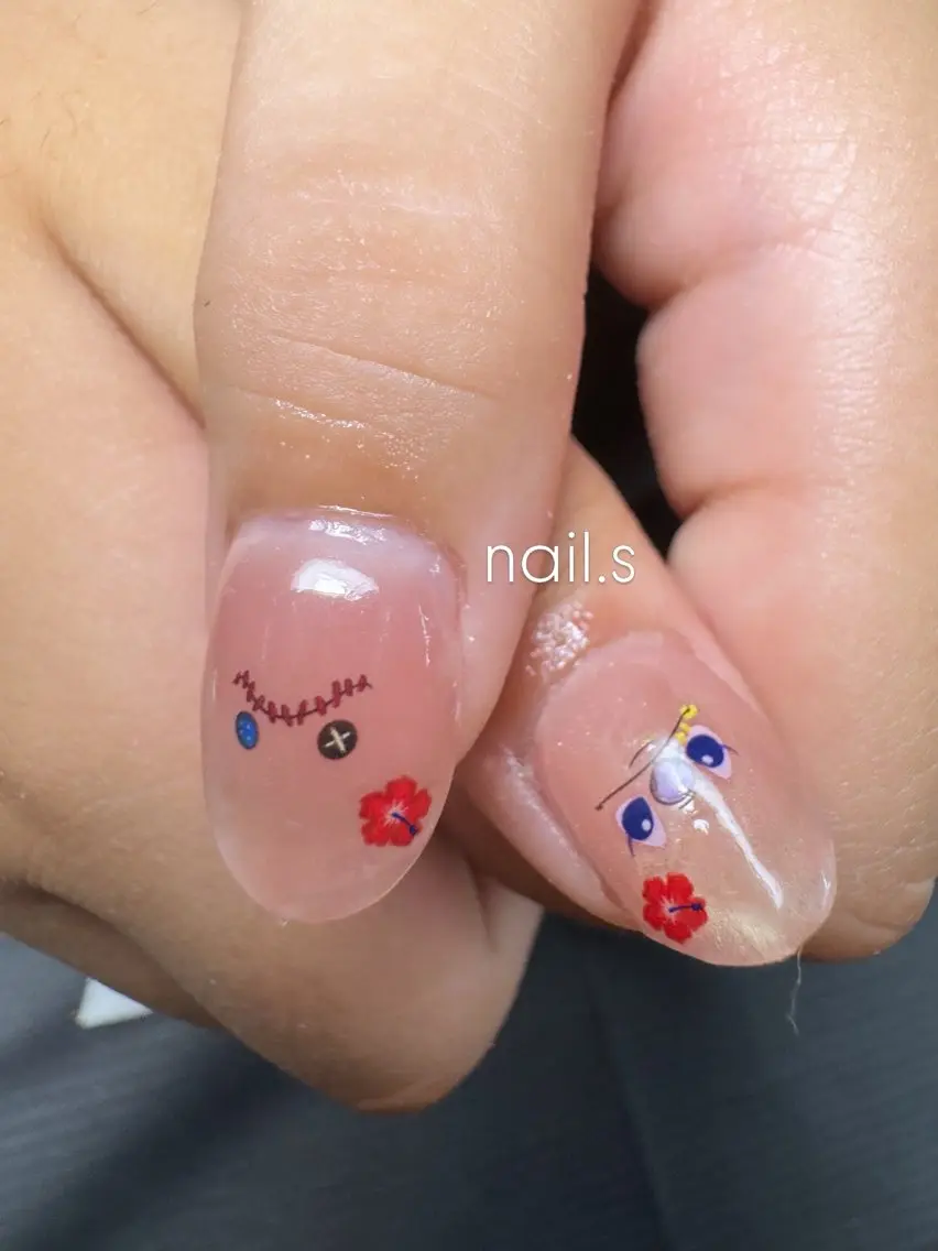 ネイル マグネットネイル ピンク ハンドネイル nail.s misatoのネイルデザイン