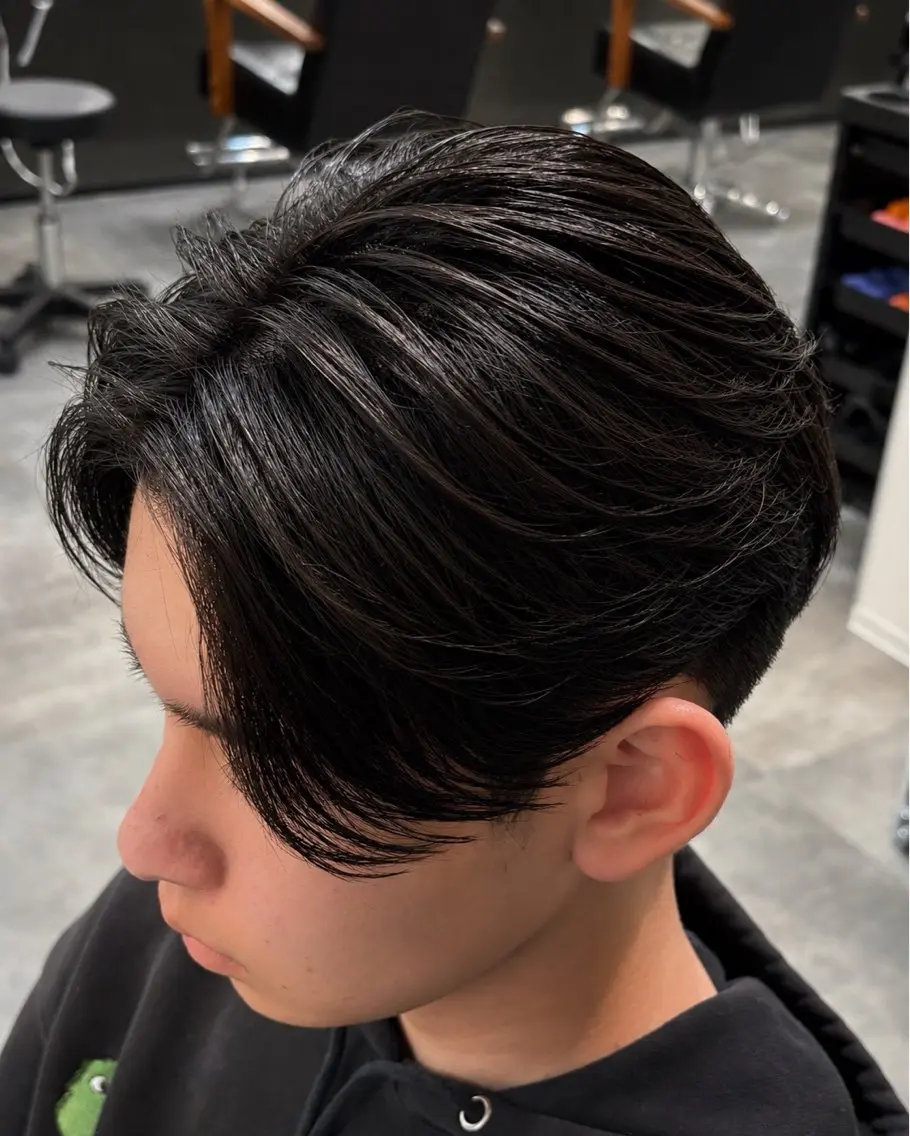 パーマ メンズ 玉置 晴太郎のヘアスタイル