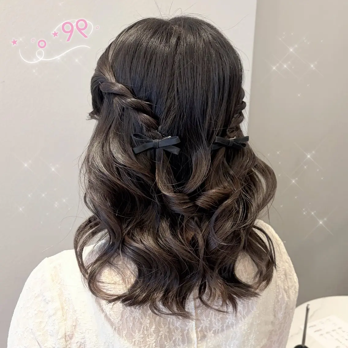 ヘアアレンジ ヘアセット 顔周り/ガーリー /ヘアメ/あつはのヘアスタイル