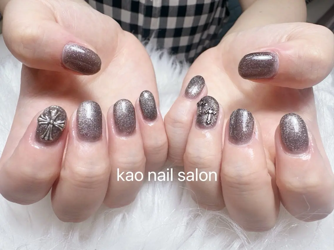 ネイル ハンドネイル kao nail マグネット/長さだしのネイルデザイン
