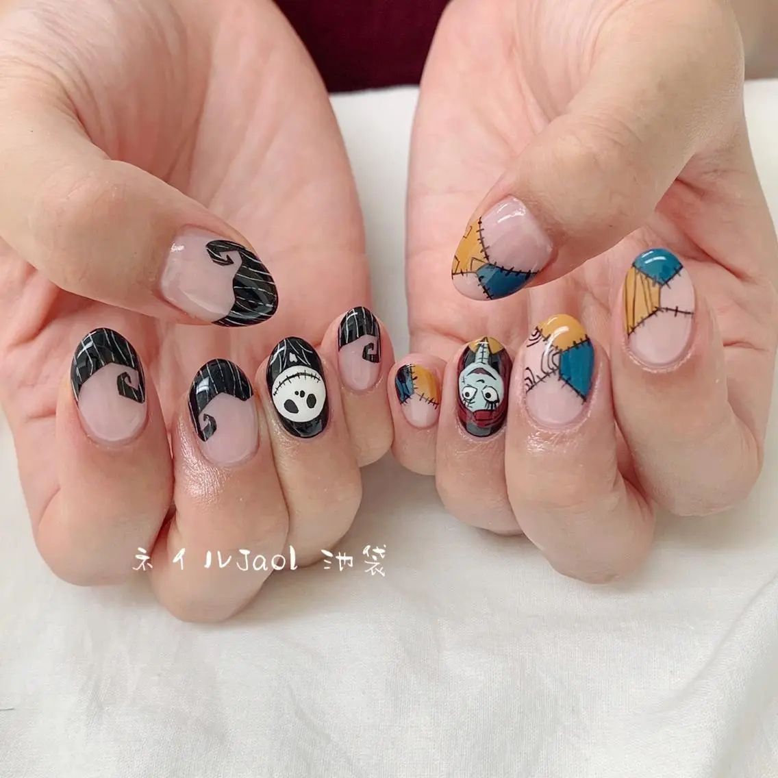 ミディアム ハロウィン ネイルJaol 池袋のネイルデザイン