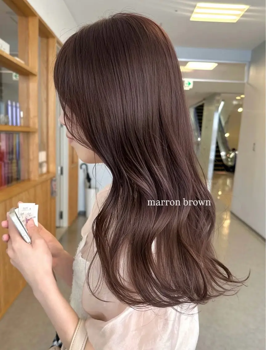 ロング カラー カット ヘアカラー トリートメント 服部 真帆のヘアスタイル
