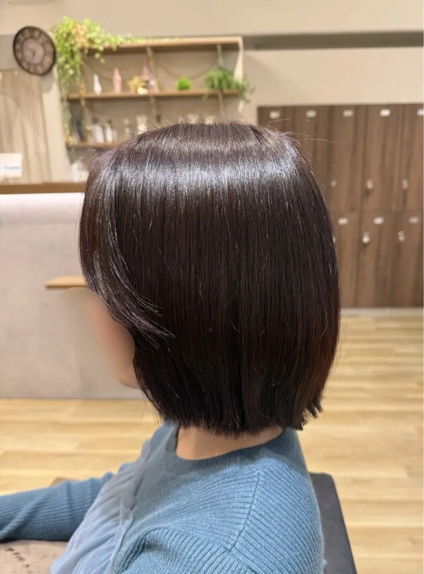 ショート カラー ボブレイヤー ボブ レイヤーカット 安達 光琉のヘアスタイル