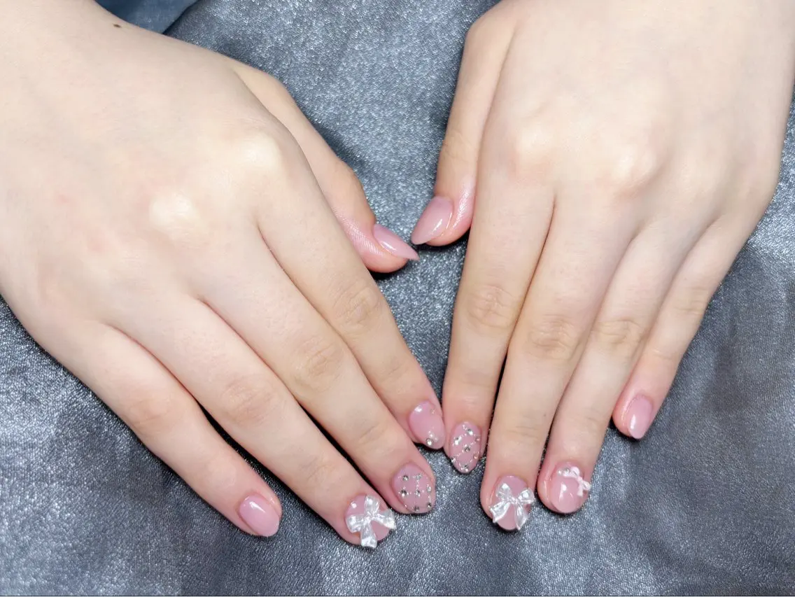 ネイル ハンドネイル H3 Nail Tsuki🦋💙のネイルデザイン