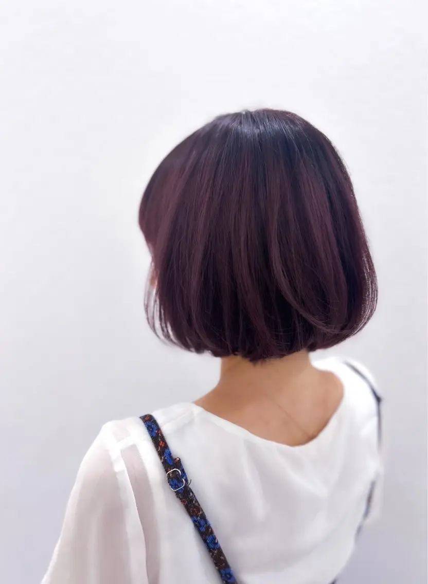 ショート カラー ブリーチ カット ヘアカラー イノクチ マコト髪質改善カラーのヘアスタイル