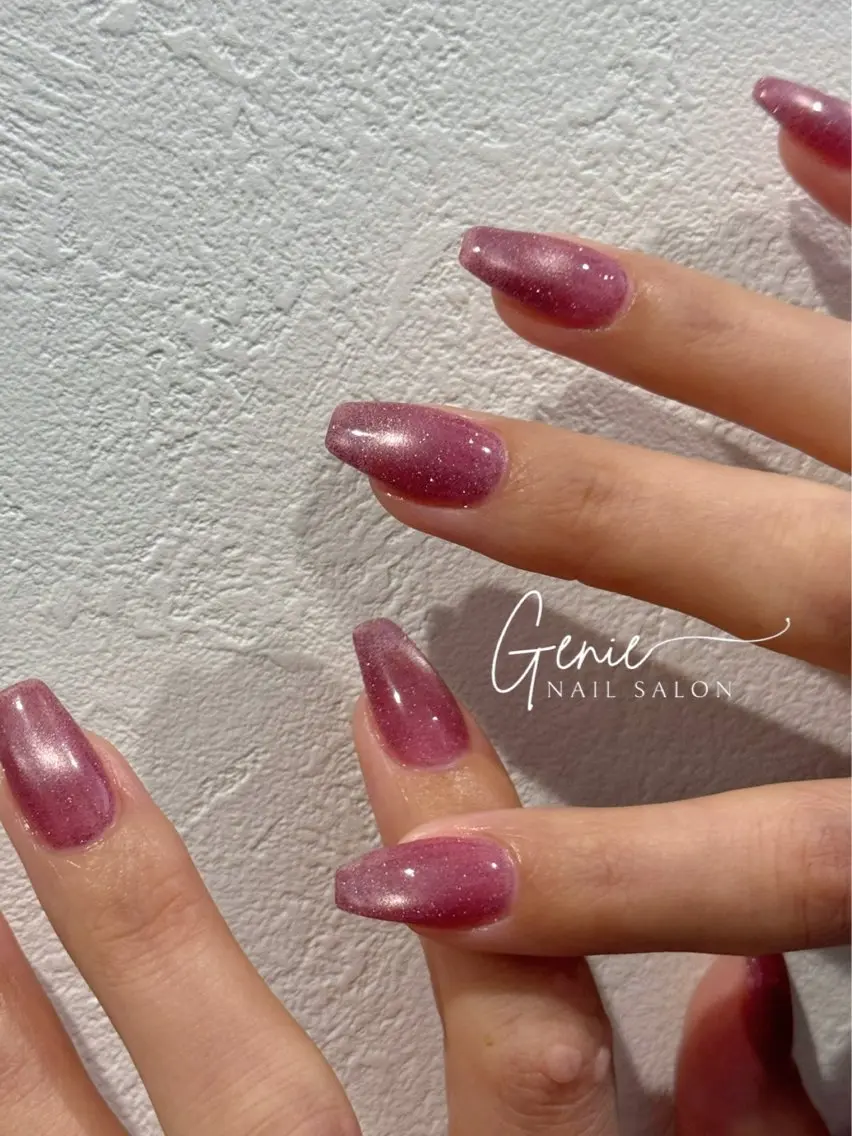 ネイル フラッシュネイル マグネットネイル ハンドネイル Nail salon Genieのネイルデザイン