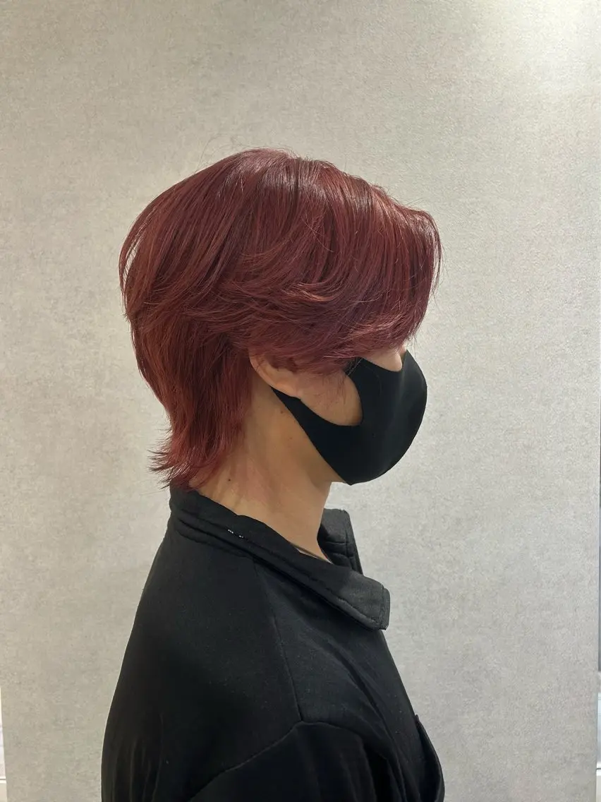 ショート ウルフカット Mao 🎀bob 赤み撃退🌿艶カラーのヘアスタイル