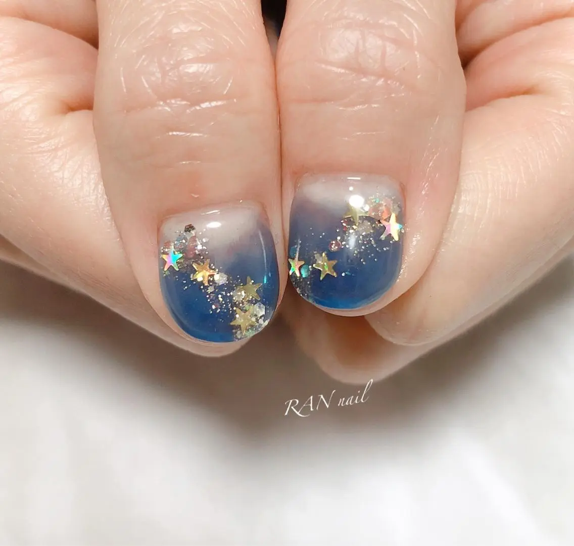 ネイル 入学式 フットネイル 卒業式 キラキラネイル ラメ(グリッター) ハンドネイル フットネイル RAN nailのネイルデザイン