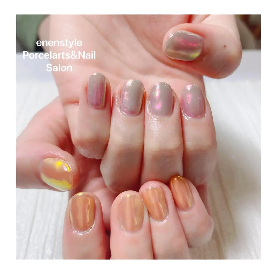 ショート ネイル ハンドネイル 🐾enen style 🐾のネイルデザイン
