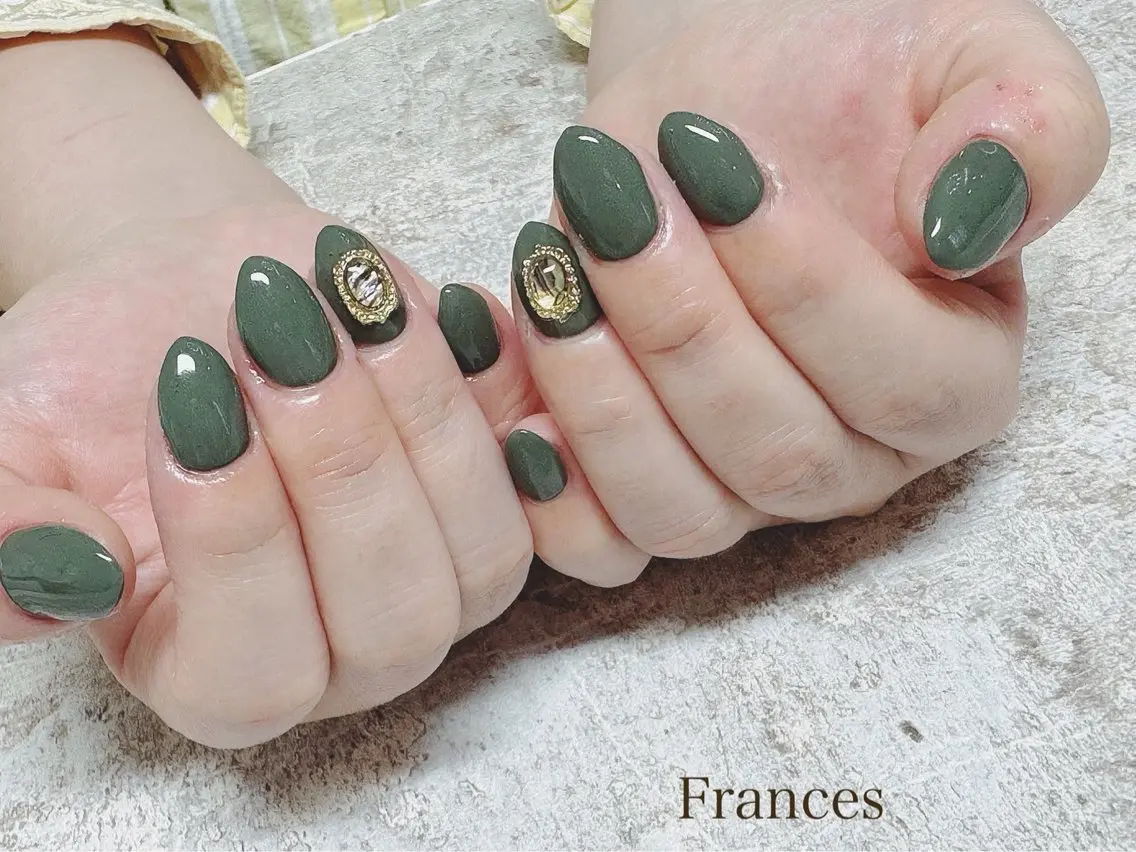 ネイル ストーンネイル ハンドネイル Frances〜 Grace〜babaのネイルデザイン