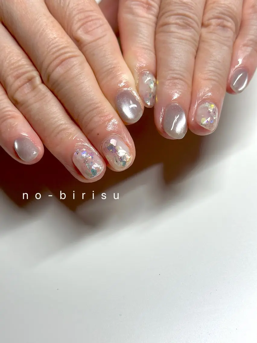 ショート ハンドネイル no-birisu nailのネイルデザイン