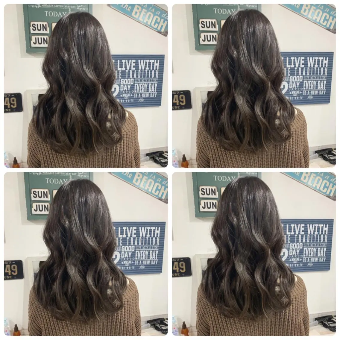 ロング カラー カット ヘアカラー 京都大人女性ショート 徒歩1分/秋山のヘアスタイル