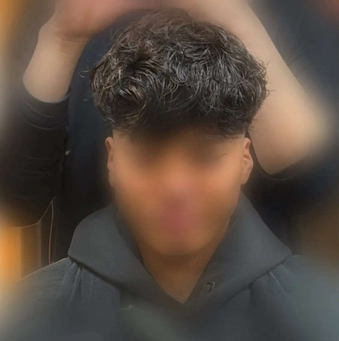 パーマ メンズ フェードカット メンズパーマ スパイラルパーマ カット パーマ 中村 立のヘアスタイル