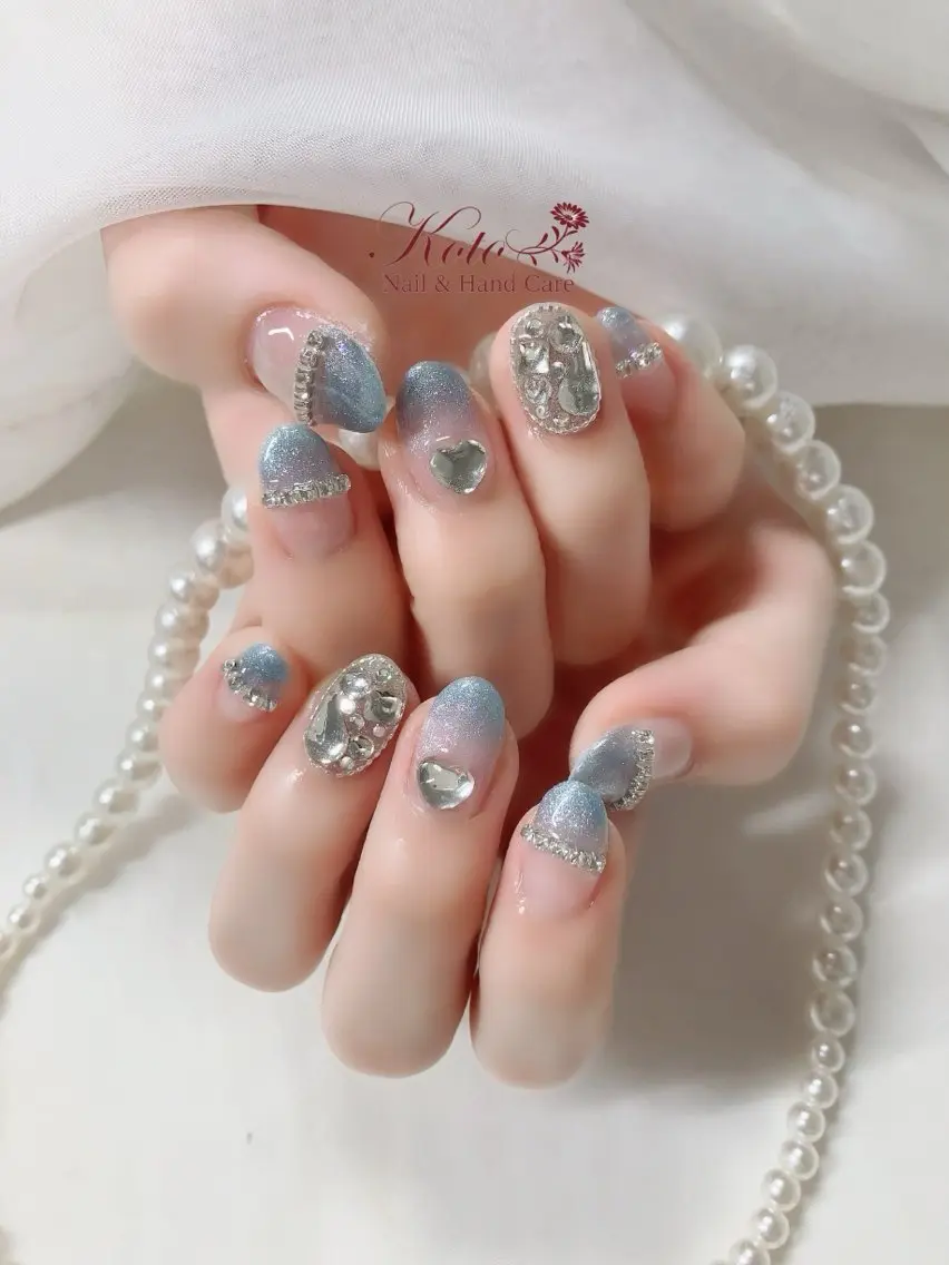 ネイル 長さ出し ジェルネイル 持ち込み ニュアンスネイル 赤色 ハンドネイル Nail Salon KOTOのネイルデザイン
