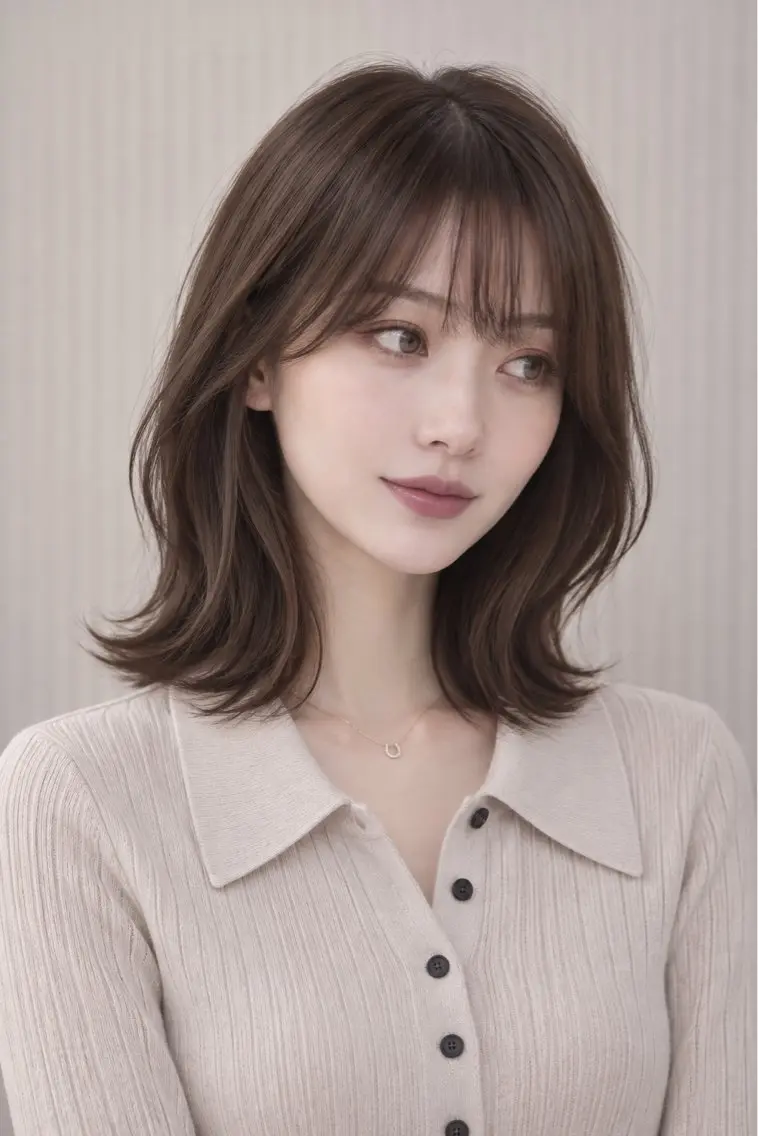 ミディアム カットモデル募集/ 巣鴨駅3分/ナカジマのヘアスタイル