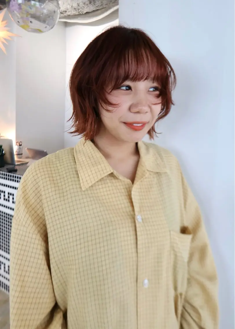 ミディアム カット ヘアカラー ボブ/レイヤー 学芸大学SaKuraのヘアスタイル