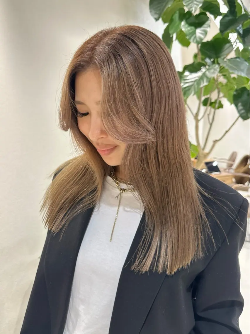 セミロング カラー ヘアカラー トリートメント Liru:smart salon/茅ヶ崎のヘアスタイル