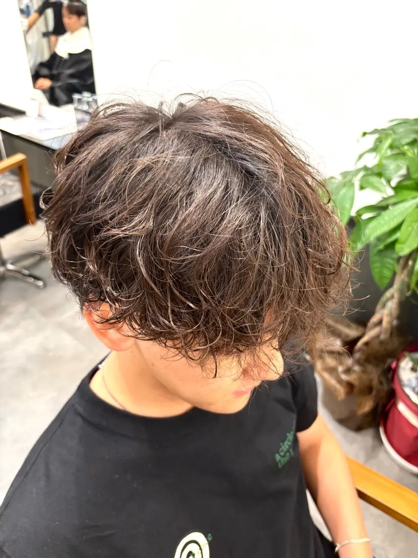 パーマ メンズ カット パーマ 河合 澪のヘアスタイル