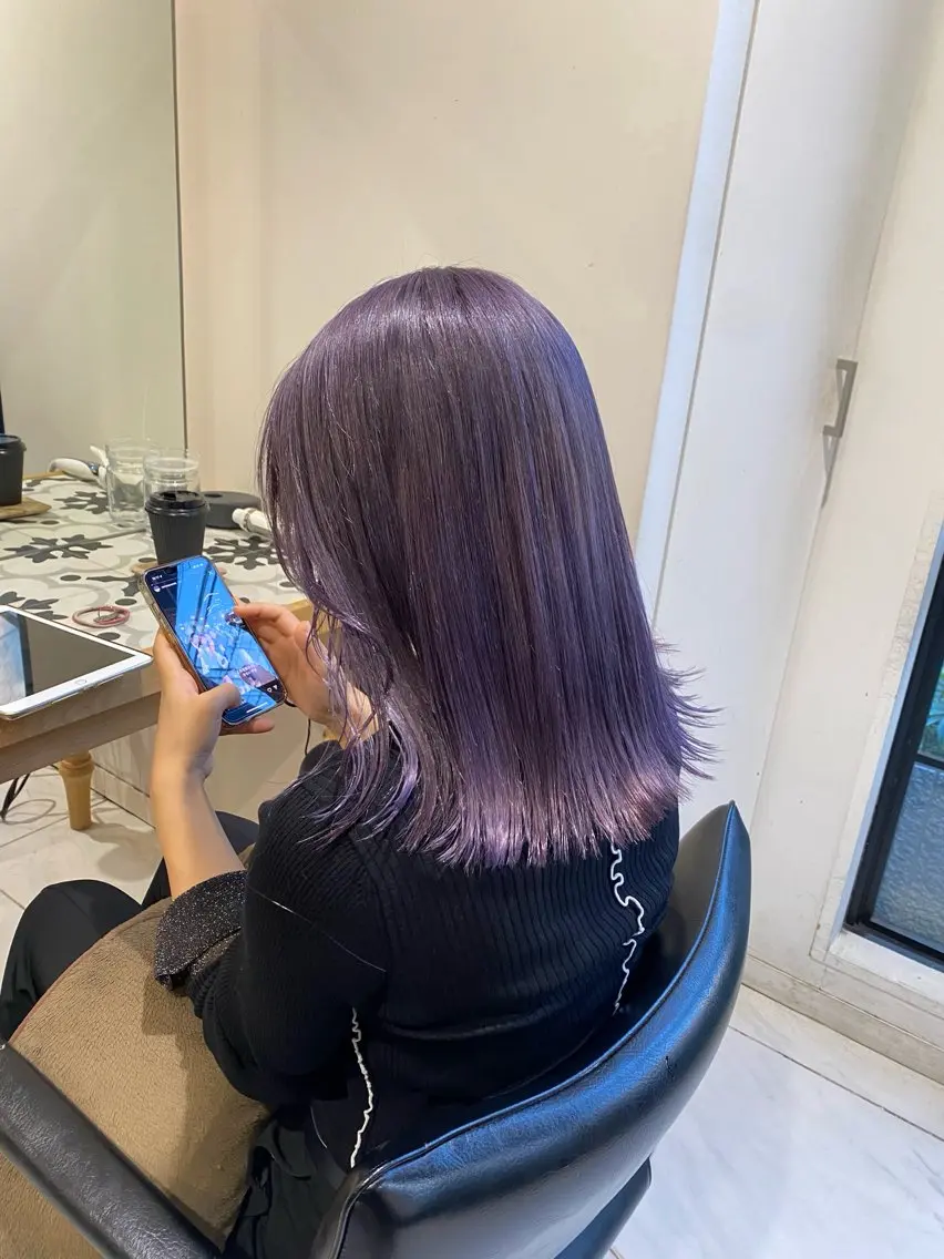 ミディアム ヘアカラー トリートメント ヘッドスパ ブリーチ/ブラウン 🤎MIREのヘアスタイル