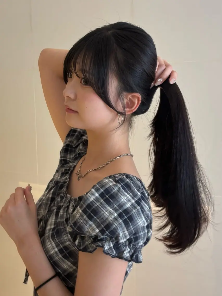 セミロング 顔まわりレイヤー 顔周りカット レイヤーカット カット ヘアカラー トリートメント Ayano🎀似 合わせ×透明感🎀のヘアスタイル