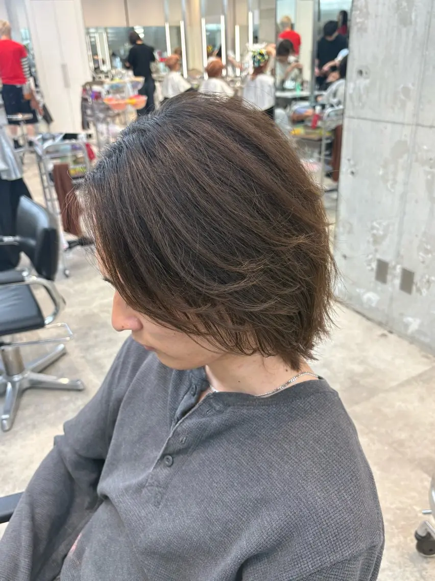 ミディアム カラー パーマ メンズ fifth 武正 琉生のヘアスタイル