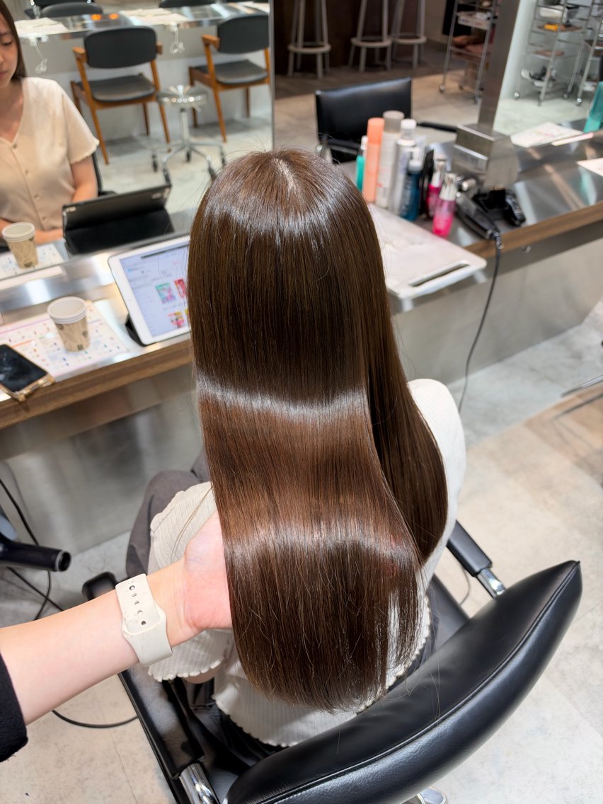 ロング カラー ヘアカラー トリートメント 透明感カラー✧︎*。 細田 碧のヘアスタイル