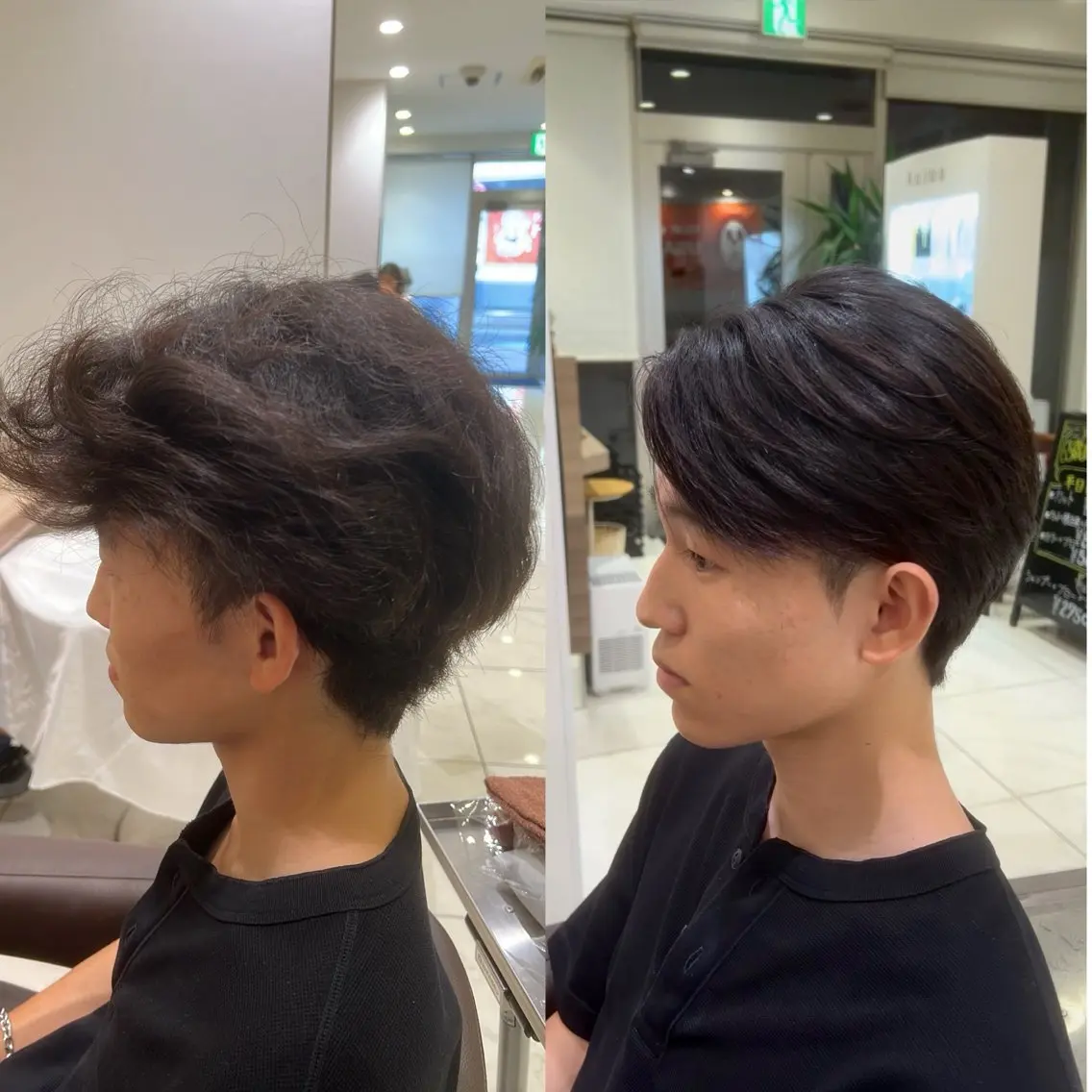 🥈【2回目以降の方】💈毛流れ縮毛+カット+高濃度TR+眉カット💈の写真