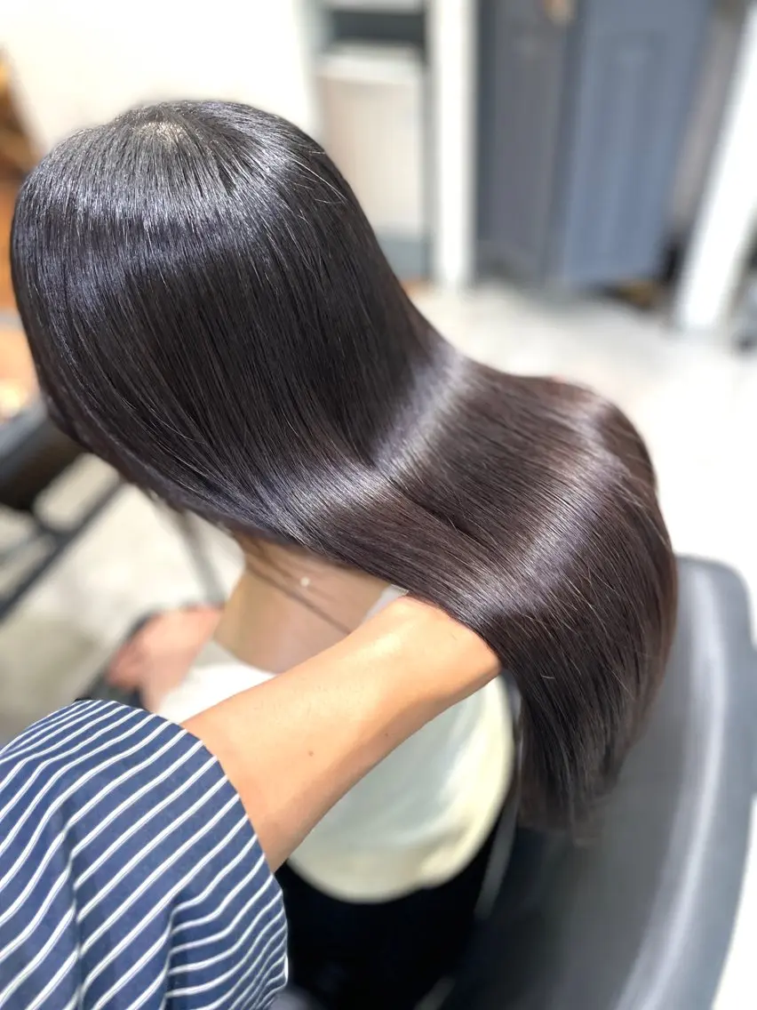 セミロング 髪質改善 トリートメント カット ヘアカラー トリートメント 杉野🫧美髪🫧 Zina博多店長のヘアスタイル