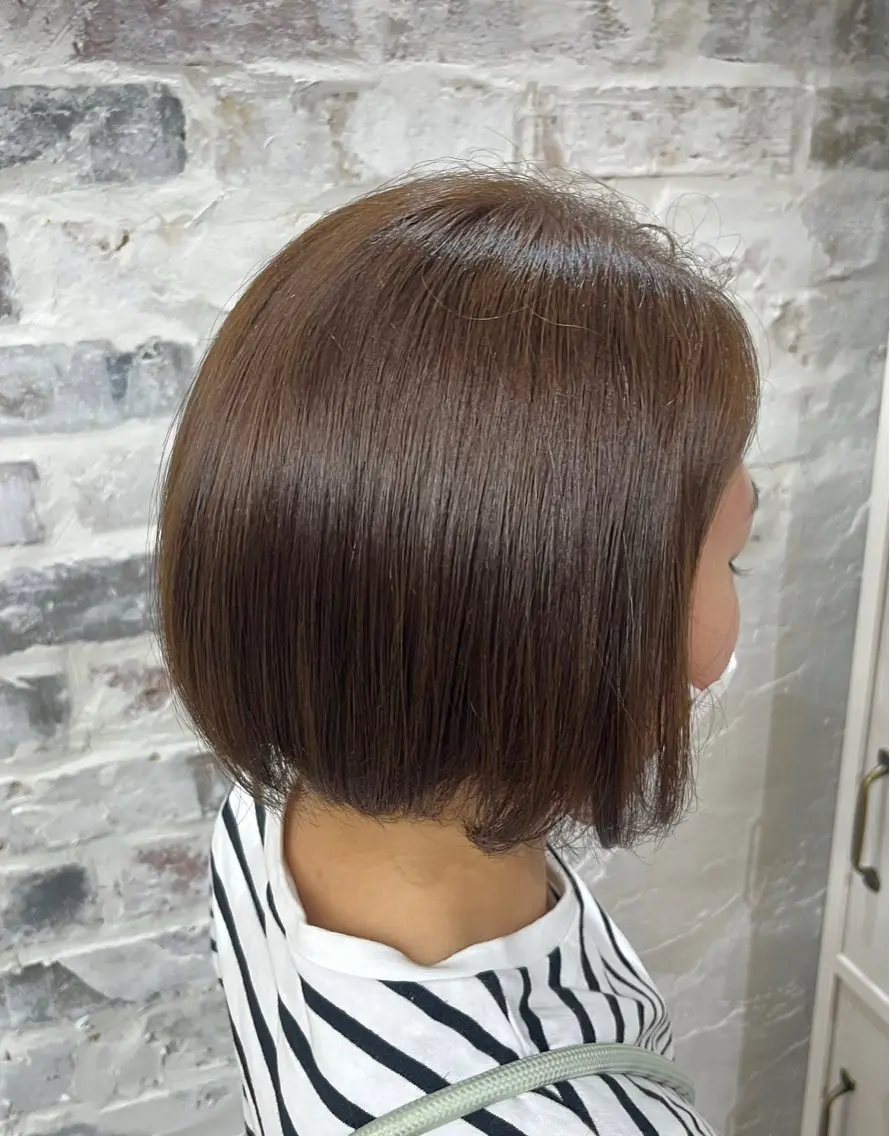 カラー ヘアカラー カットモデル unaのヘアスタイル