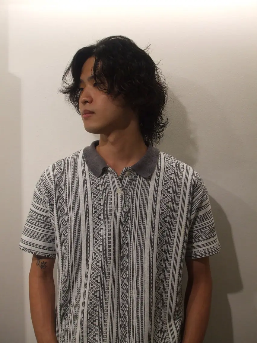 ミディアム パーマ メンズ fifth 武正 琉生のヘアスタイル