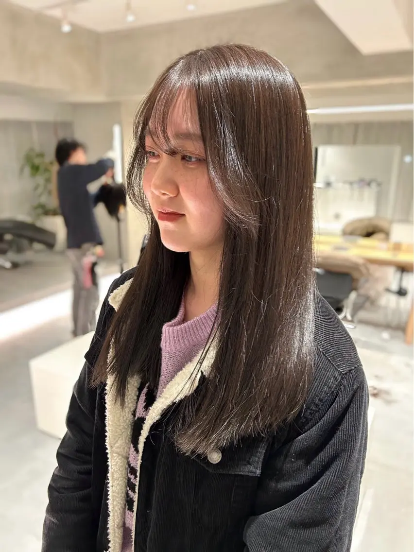 ロング カラー ベージュカラー ラベンダーカラー ラベンダーベージュ ヘアカラー トリートメント ヘアセット 垢抜け/レイヤー /艶カラー🪼風香のヘアスタイル