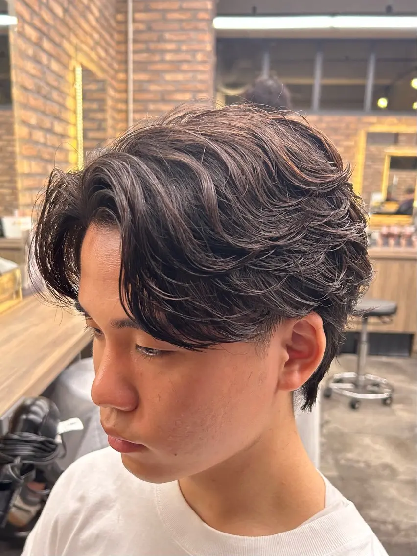 パーマ メンズ カット パーマ 🔷横浜/メンズ TAKUMI🔷のヘアスタイル
